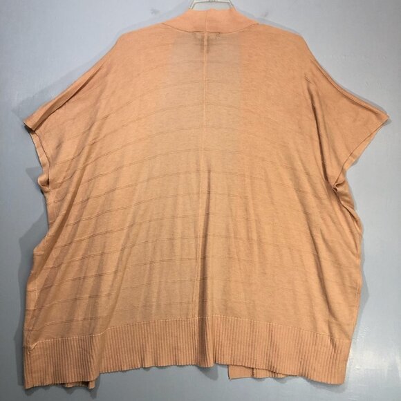 Joan Vass Blush Oversized Open Front Cardigan Shawl - Picture 3 of 4